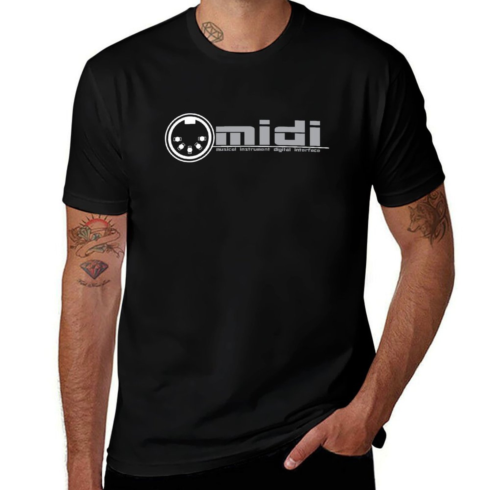 Musical Instrument Digital Interface - MIDI - 楽器デジタルインターフェース Tシャツ ストリートスタイル カジュアルTシャツ