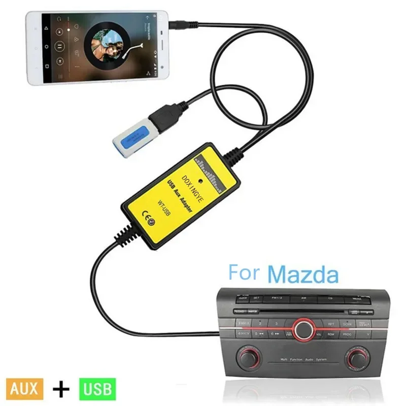 Musical Instrument Digital Interface - DOXINGYE USB AUX Mp3 プレーヤーアダプターカーデジタル音楽 CD