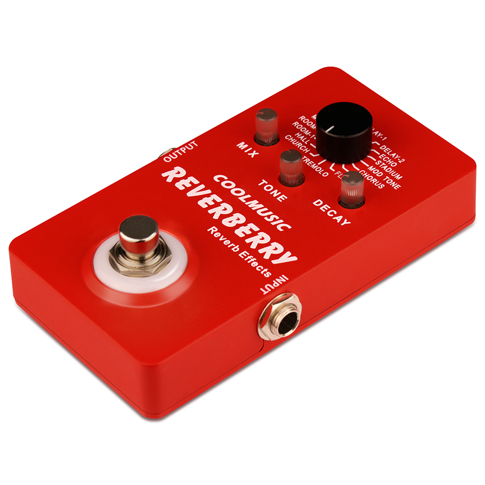 Coolmusic 新しいデジタルリバーブペダルエレキギター - Musical Instrument Amplifier のレビューと価格