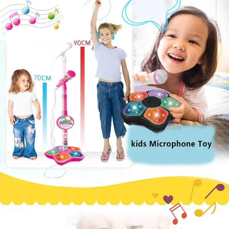キッズロッキングロールマイク歌うおもちゃスタンド付きカラオケ - Song With Musical Instrument のレビューと価格