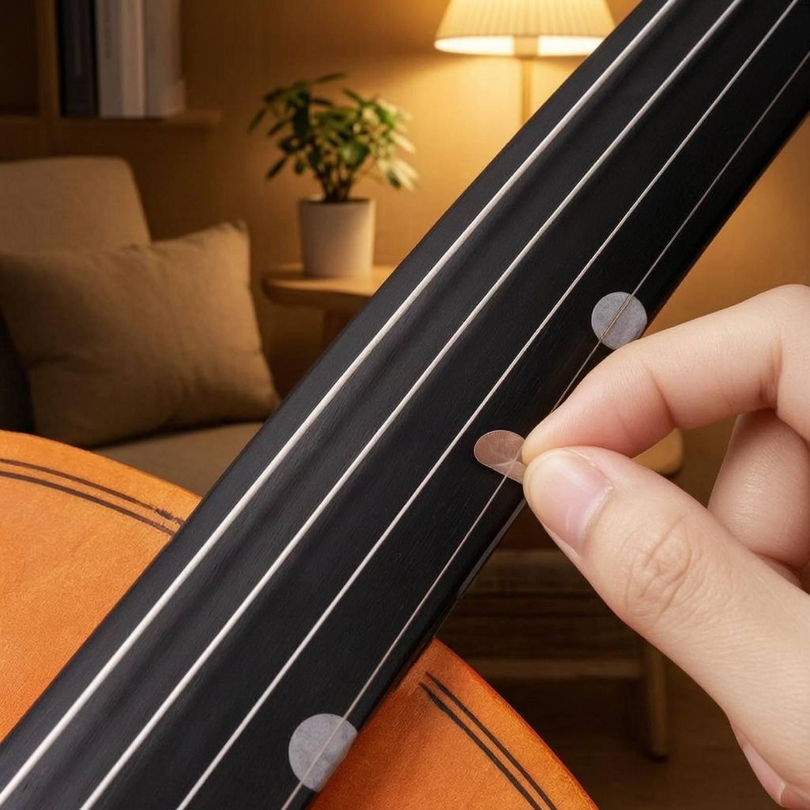 音楽学習練習用ドットテープ指板マーカー（弦楽器、バイオリン、 - Musical Instrument Veena のレビューと価格