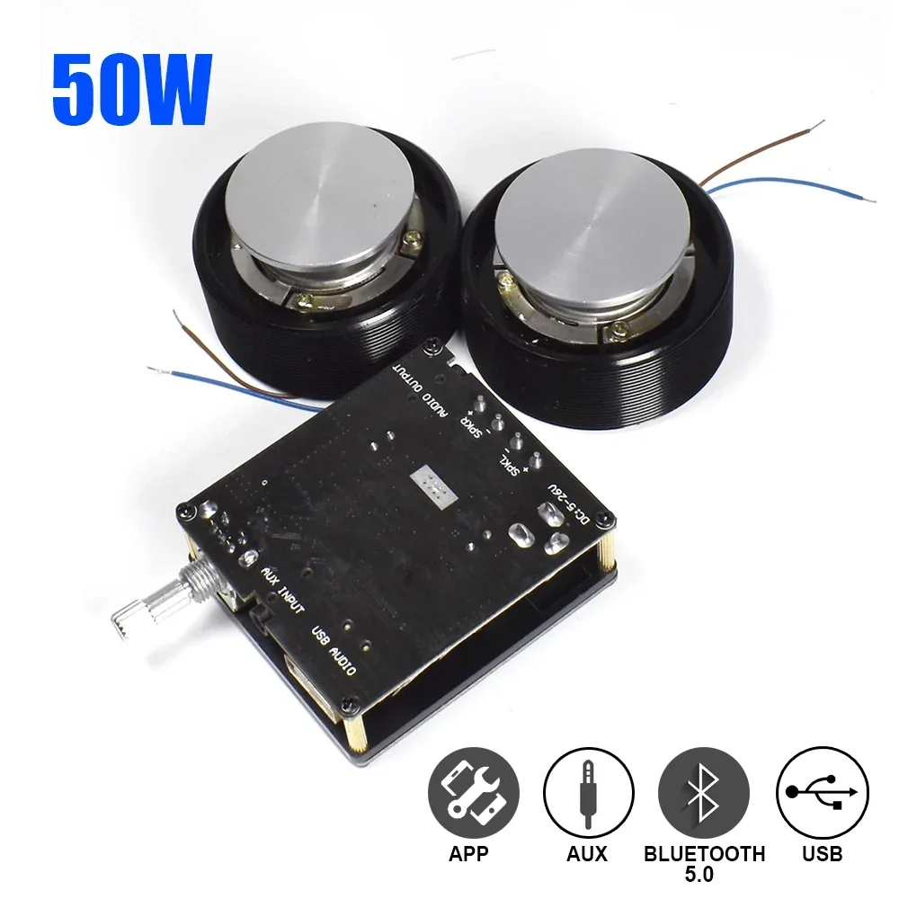 1 セット 50 ワット 2.0 ハイファイ振動スピーカーポ - Musical Instrument Diy のレビューと価格