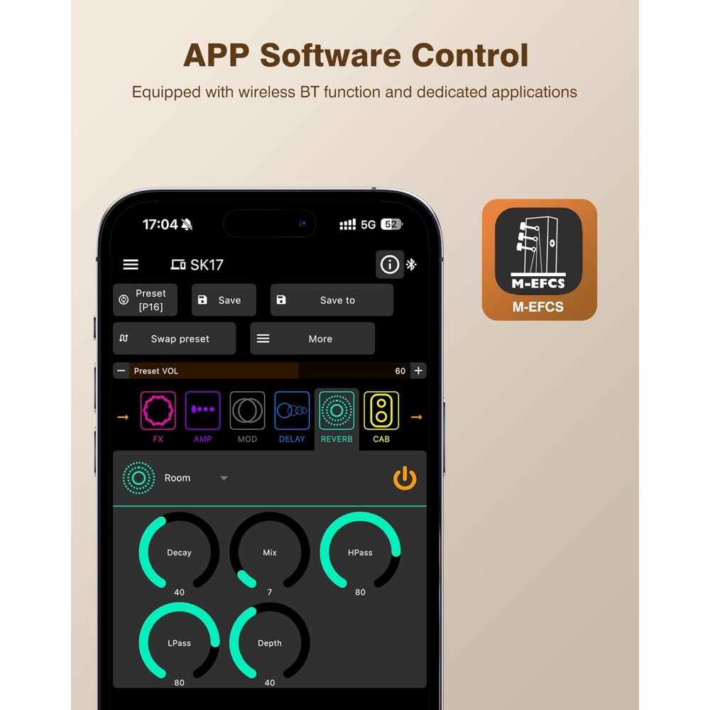 M-VAVE ポケットアンプ マルチエフェクトギタープロセッ - Musical Instrument Amplifier のレビューと価格