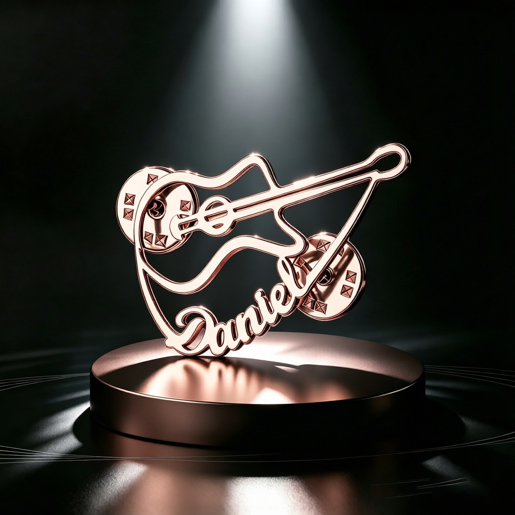 パーソナライズされたバイオリンブローチカスタム名入りピンステ - Musical Instrument And Name のレビューと価格
