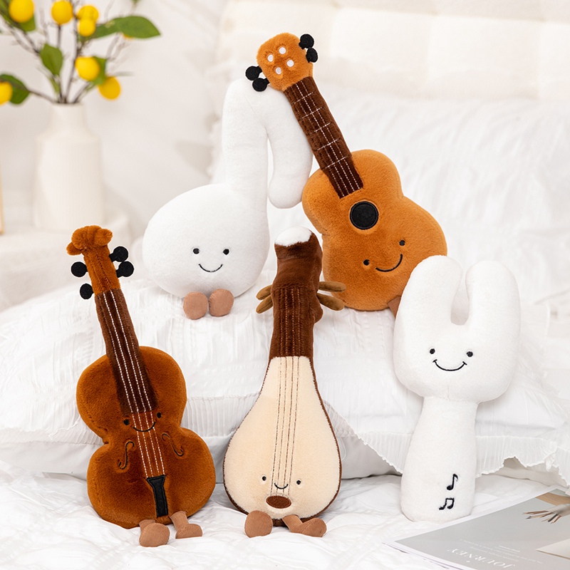 かわいい音楽的なぬいぐるみおもちゃ、柔らかいバイオリン30c - Musical Instrument Veena のレビューと価格