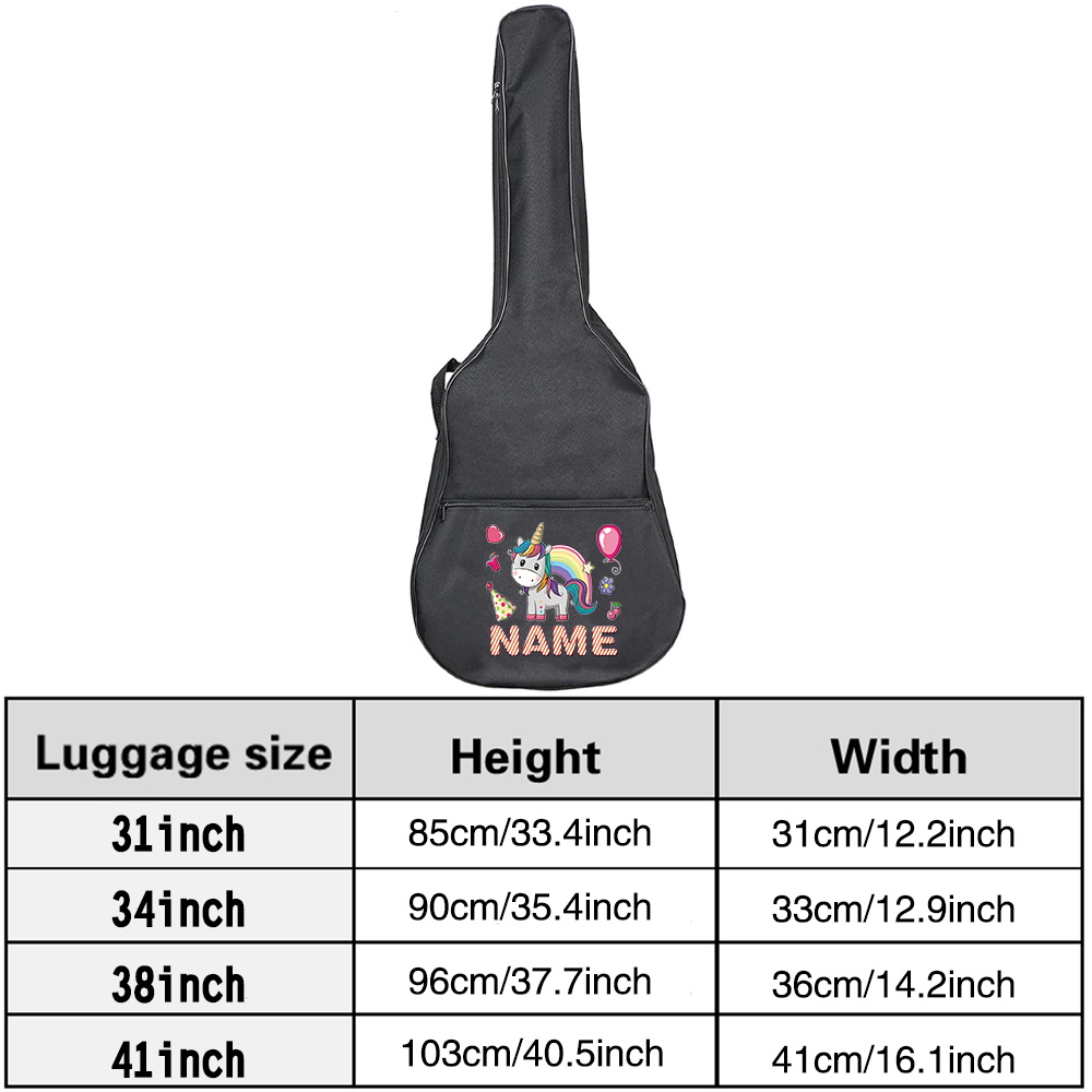 カスタマイズされた名前入りギターバッグ 36-41インチ 防 - Musical Instrument And Name のレビューと価格