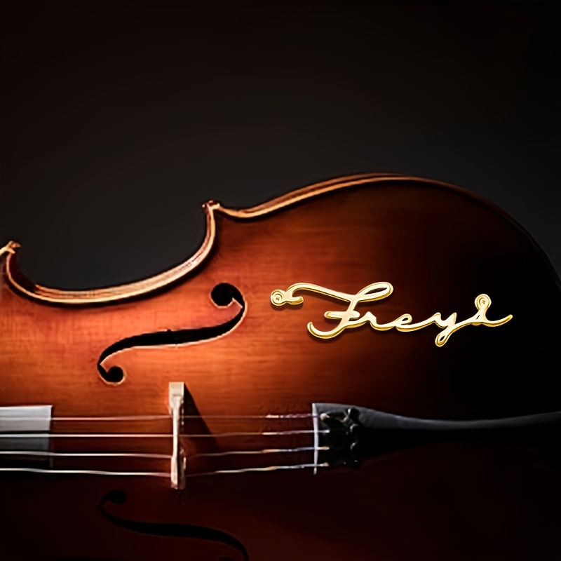 [カスタム] 名前入り装飾ネームプレート、ギター、バイオリン - Musical Instrument And Name のレビューと価格