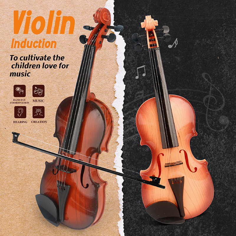 アコースティックバイオリンおもちゃ調節可能な弦シミュレーショ - Musical Instrument Veena のレビューと価格