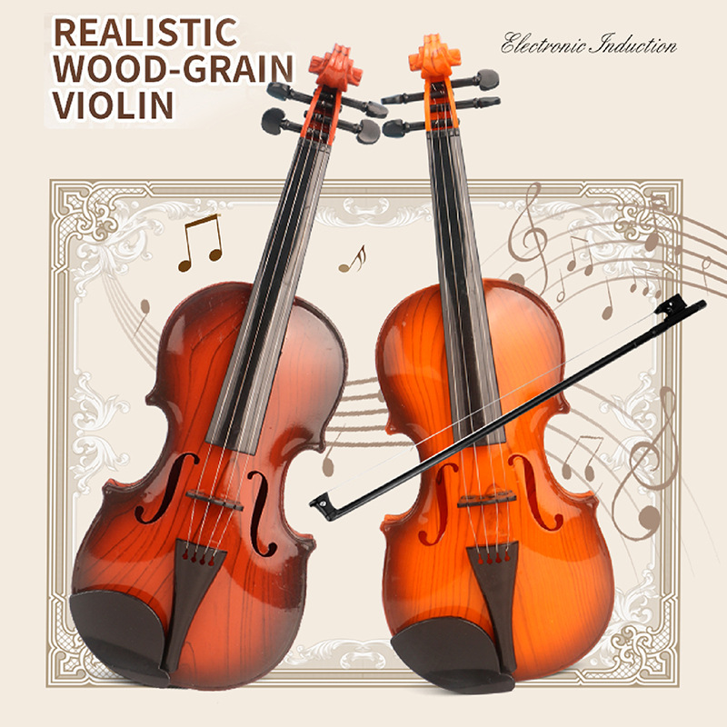 アコースティックバイオリンおもちゃ調節可能な弦シミュレーショ - Musical Instrument Veena のレビューと価格