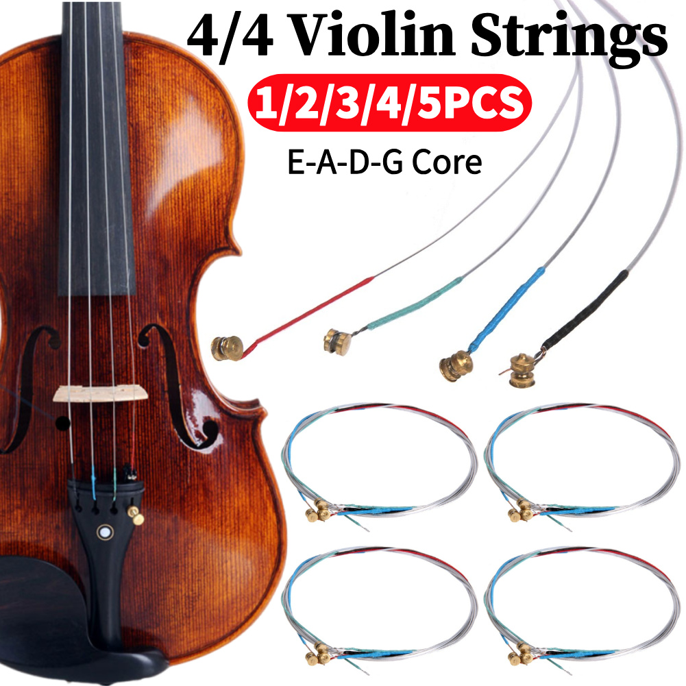バイオリン弦4/4プロバイオリンフィドル弦E-A-D-Gコア - Musical Instrument Veena のレビューと価格