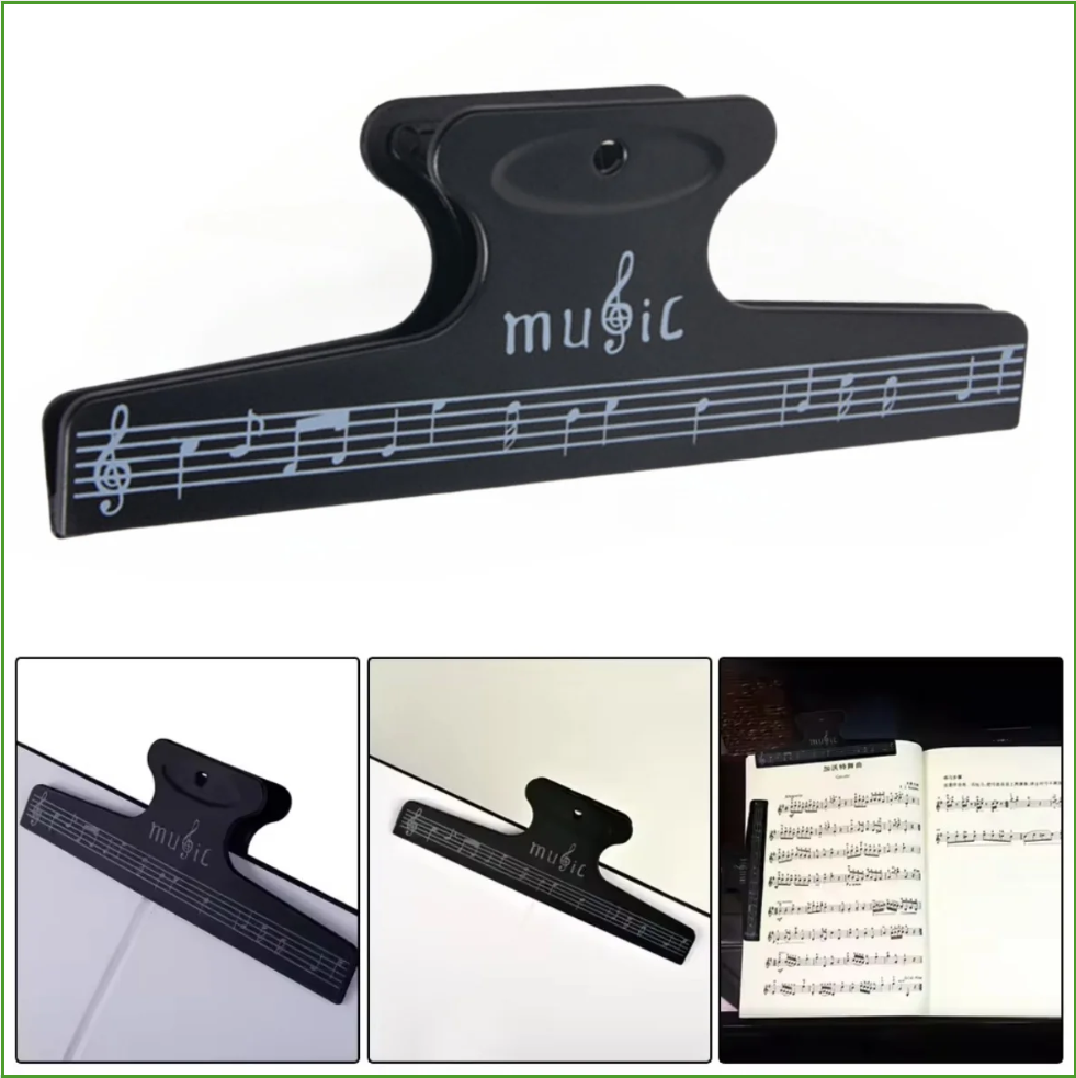 楽譜クリップブックページノートクリップ楽譜固定クリップシート - Musical Instrument Veena のレビューと価格