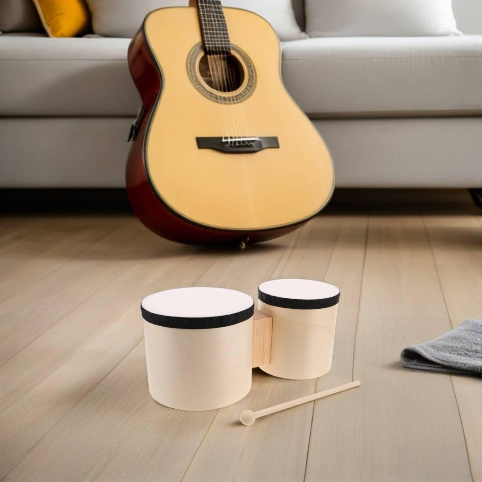 ボンゴドラムセット 簡単に習得できる打楽器 天然木製 - Bongo Drum Set のレビューと価格