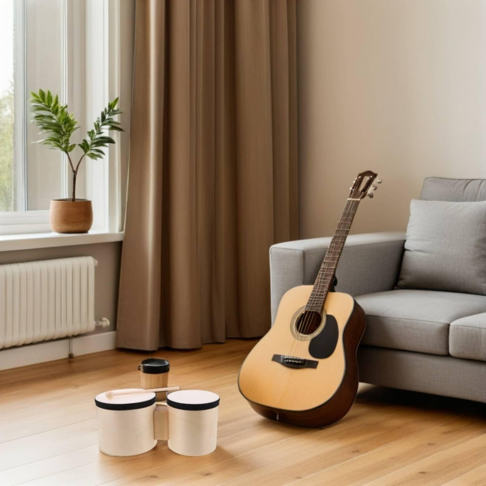 ボンゴドラムセット 簡単に習得できる打楽器 天然木製 - Bongo Drum Set のレビューと価格