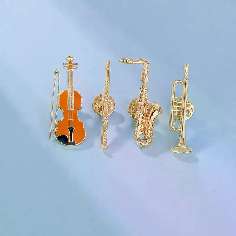 1 個シンフォニーオーケストラバッジ面白い楽器エナメルブロー - Musical Instrument Oboe のレビューと価格
